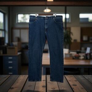 Wrangler Men’s Classic Blue Cotton Regular Fit Denim Jeans Size 40